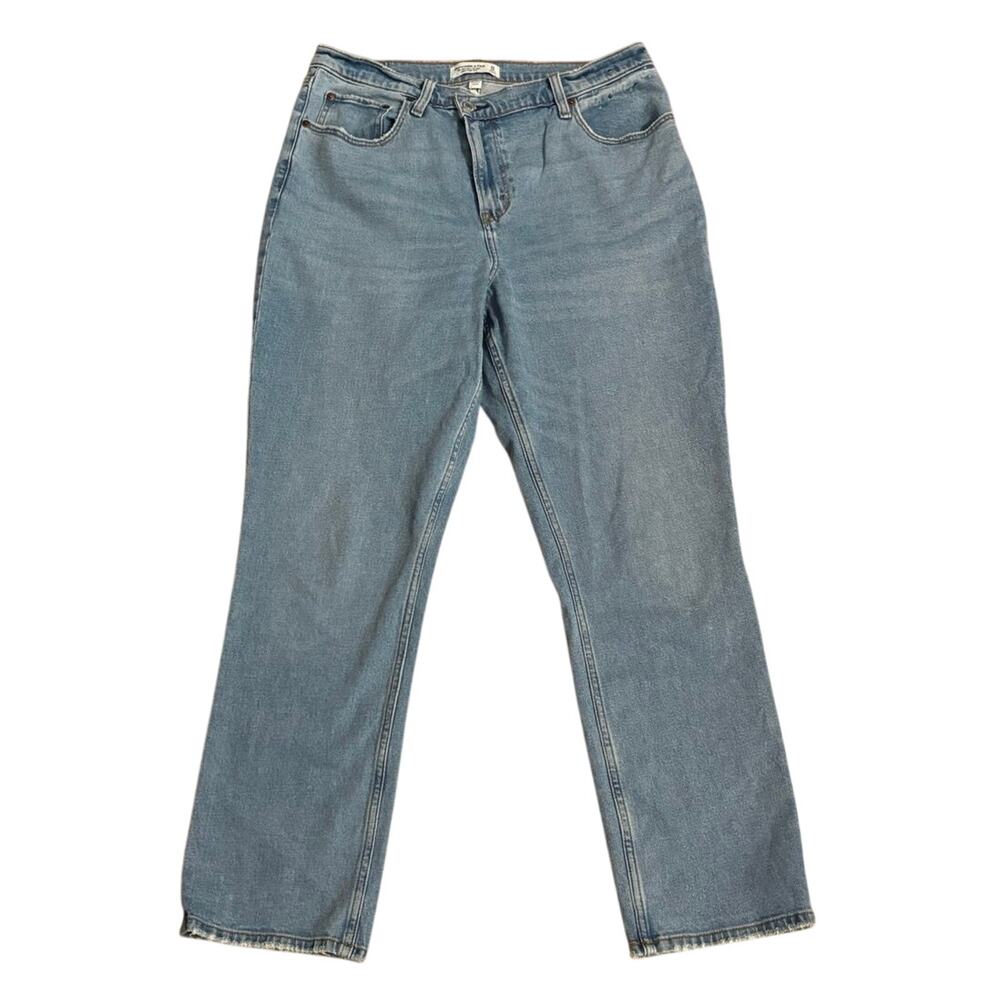 Abercrombie & Fitch Curve Love 32 14 S 90s Slim Straight Ultra High Rise Jeans